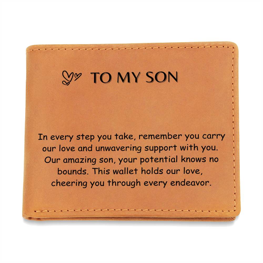 Engraved Wallet - To My Son