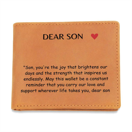 Engraved Wallet - You Are My Joy Son