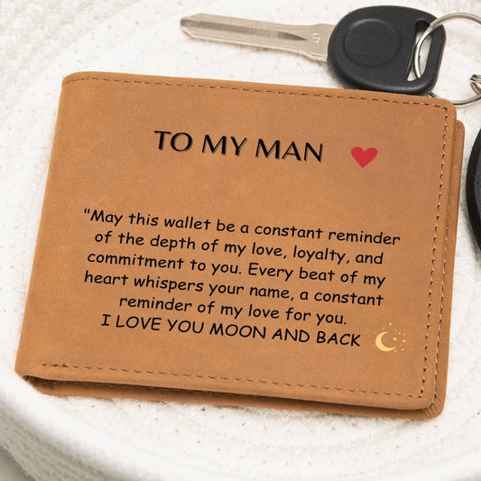 Leather Wallet For Your Man - Valentine's Gift For Him