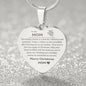 Engraved Heart Necklace - Reflection and Gratitude Mom