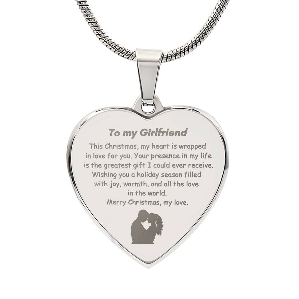 Engraved Heart Necklace - Girlfriend for Christmas – GBH - Gifts