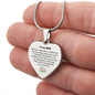 Engraved Heart Necklace - Everyday is a Celebration Xmas for Wife