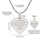 Engraved Heart Necklace - Girlfriend Christmas Snowflakes