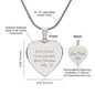 Engraved Heart Necklace - I Love You More