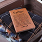 Engraved Journal - Grateful for Dad