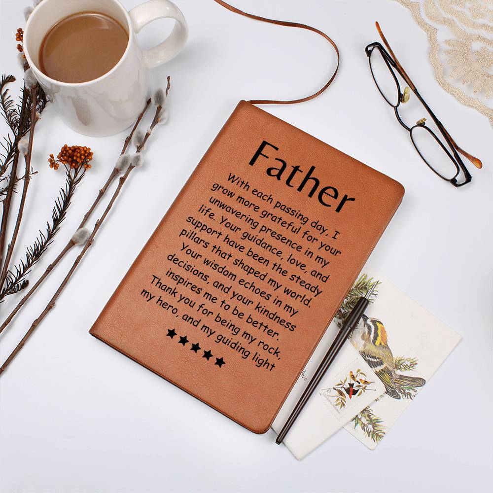 Engraved Journal - Grateful for Dad