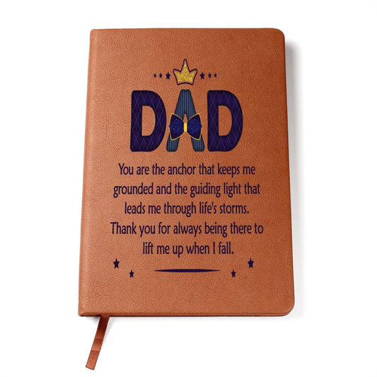 Engraved Journal - You are the Anchor Dad