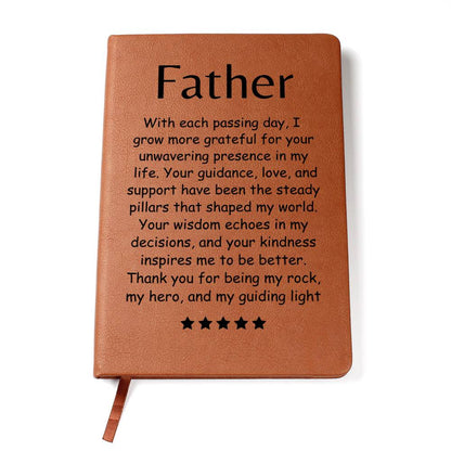 Engraved Journal - Grateful for Dad