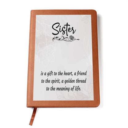 Engraved Journal - Gift to the Heart Sister