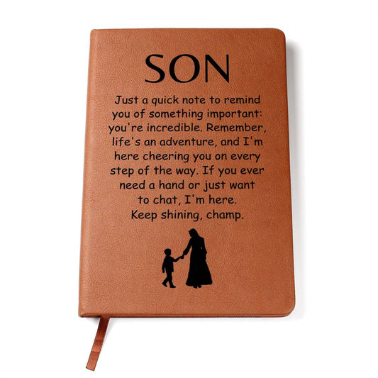 Engraved Journal - Something Important Son