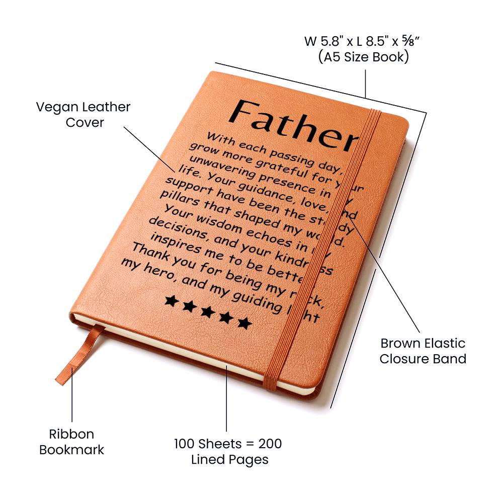 Engraved Journal - Grateful for Dad