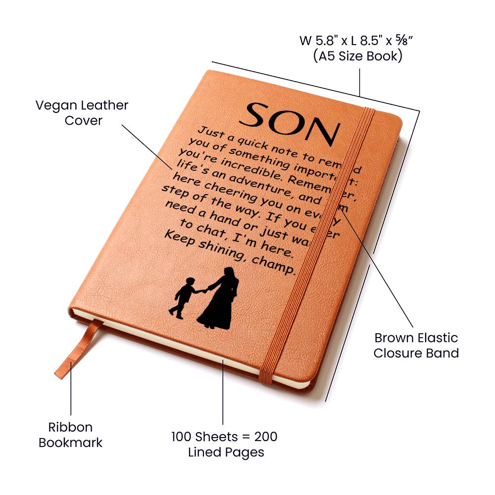 Engraved Journal - Something Important Son