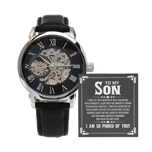 Men's Openwork Watch - Proud Of You Son