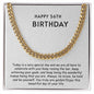 Cuban Link Chain - Happy 56th Birthday