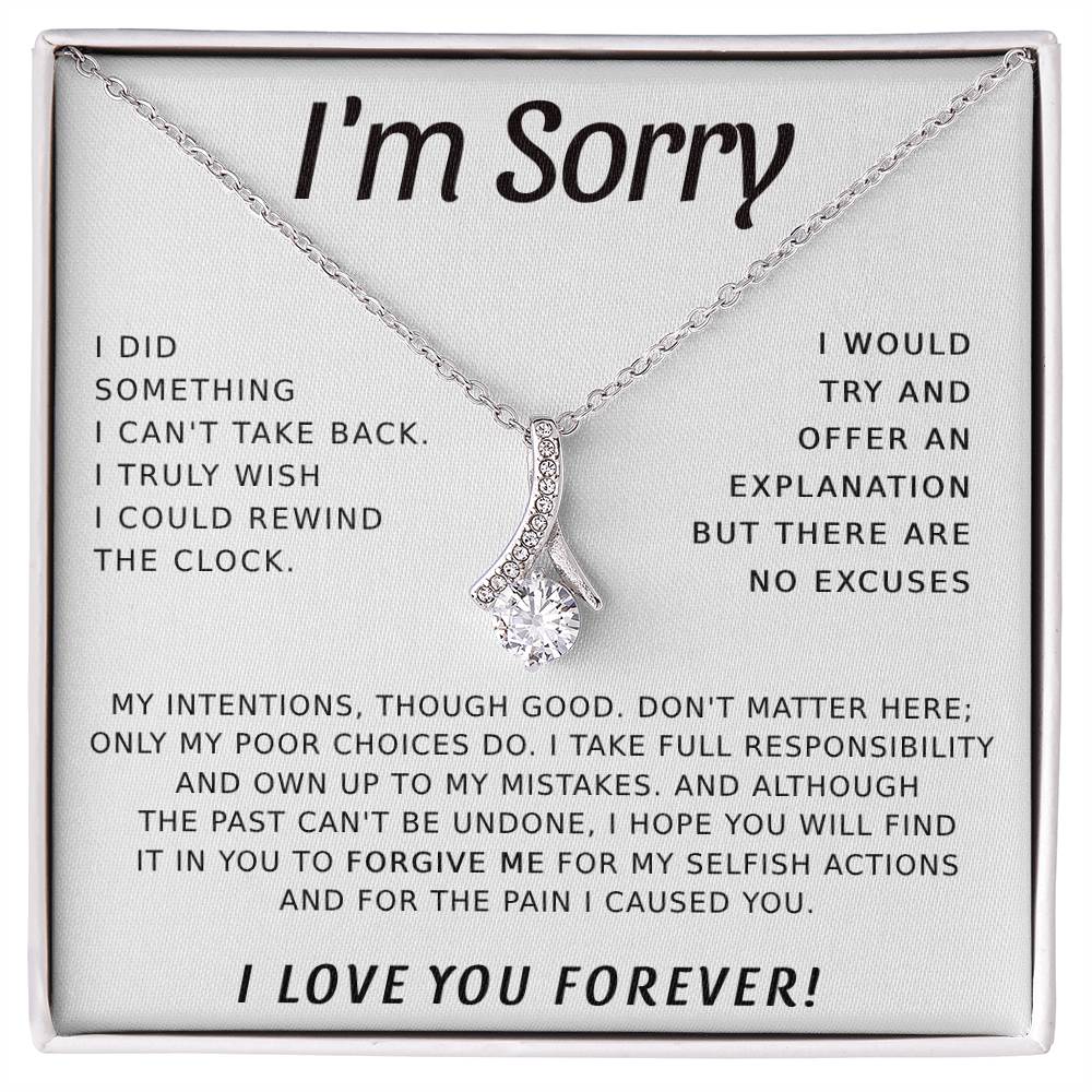 Apology Gift For Her - I Take Full Responsibility - Alluring Beauty Necklace