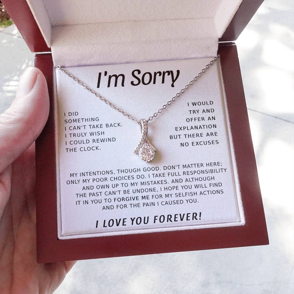 Apology Gift For Her - I Take Full Responsibility - Alluring Beauty Necklace