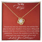 Love Knot Necklace - You are my Soul Wife