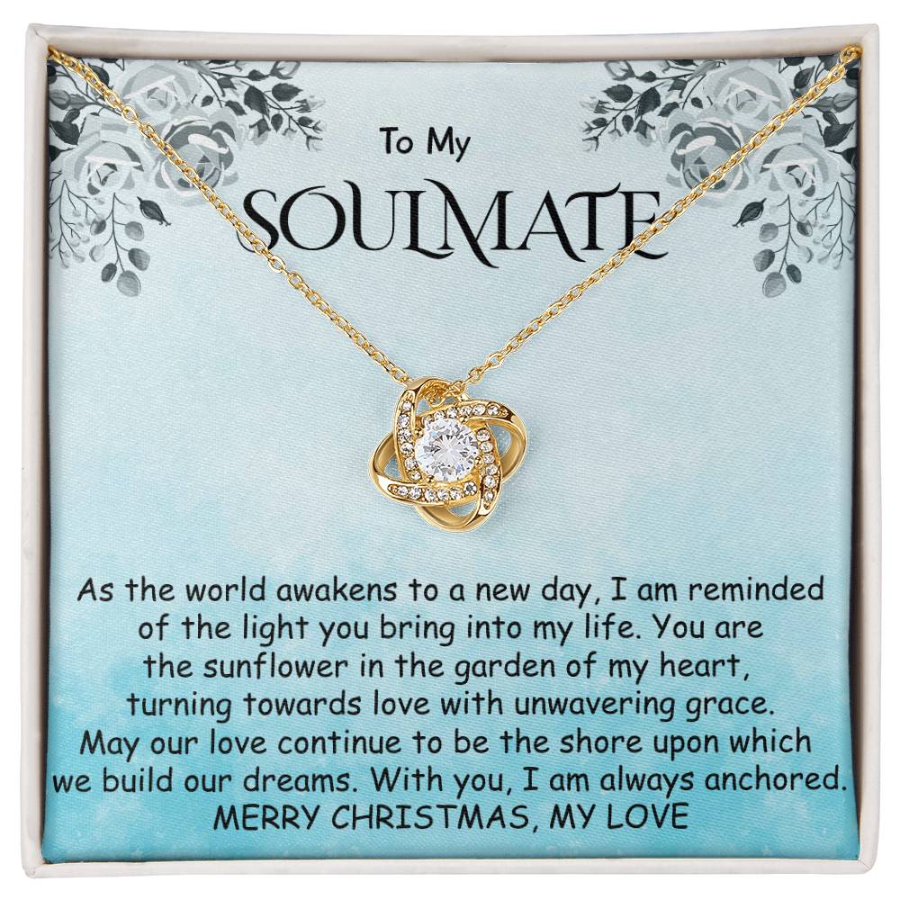 Love Knot Necklace - Christmas Light You Bring to My Life Soulmate