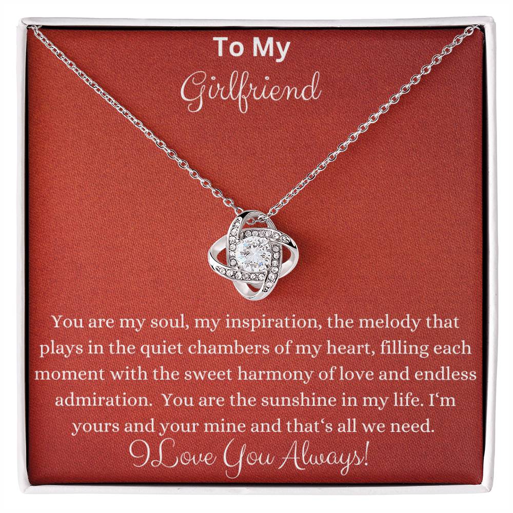 Love Knot Necklace - You Are My Soul Girlfriend