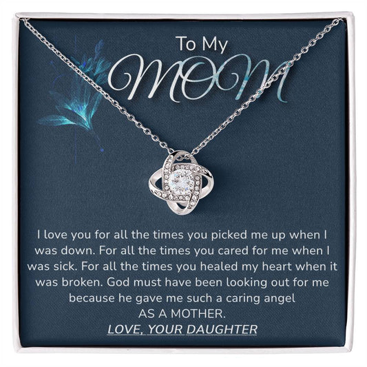 Love Knot Necklace To Mom From Daughter