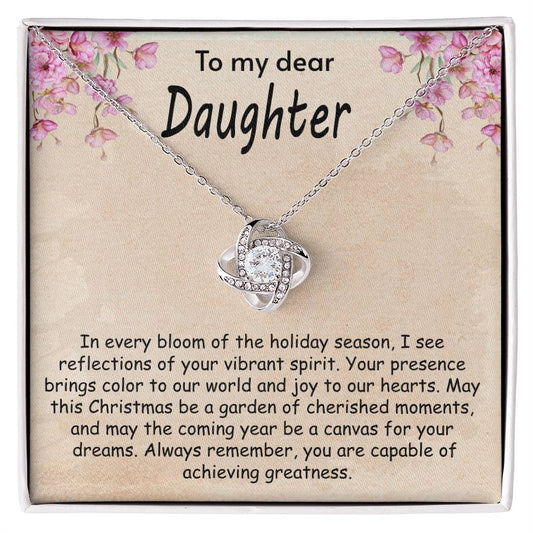 Love Knot Necklace - Christmas Daughter