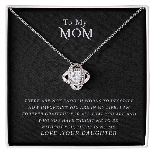 Love Knot Necklace - Mom from Daughter