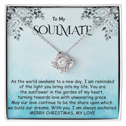 Love Knot Necklace - Christmas Light You Bring to My Life Soulmate