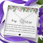 TO MY WIFE MERRY CHRISTMAS - LOVE KNOT NECKLACE