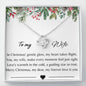 TO MY WIFE MERRY CHRISTMAS - LOVE KNOT NECKLACE