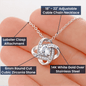 TO MY WIFE MERRY CHRISTMAS - LOVE KNOT NECKLACE