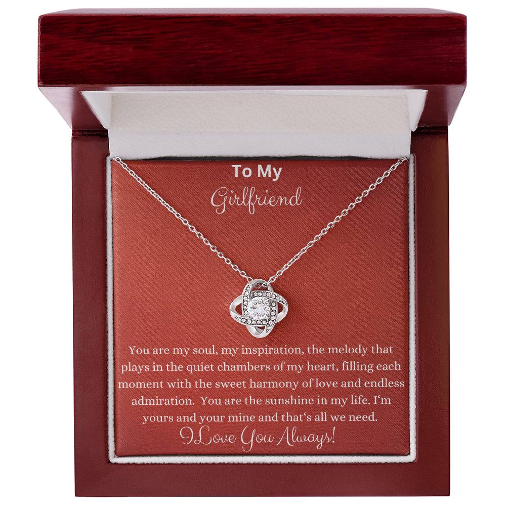 Love Knot Necklace - You Are My Soul Girlfriend