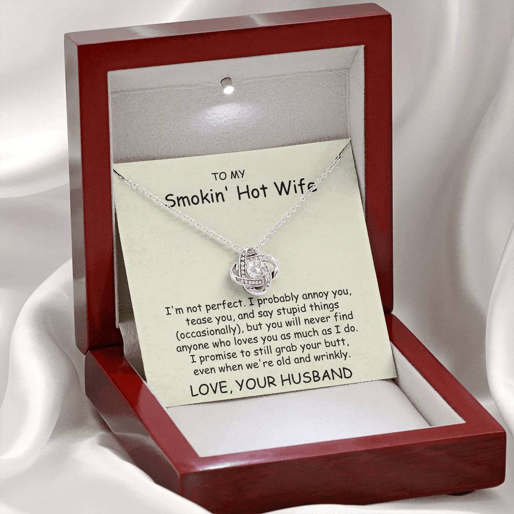 Smokin' Hot Wife - Love Knot Necklace