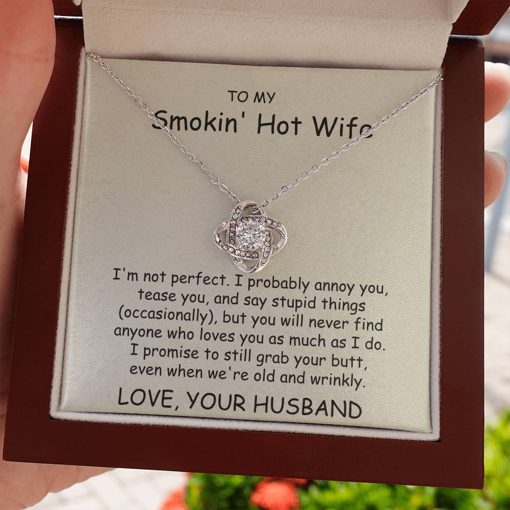 Smokin' Hot Wife - Love Knot Necklace