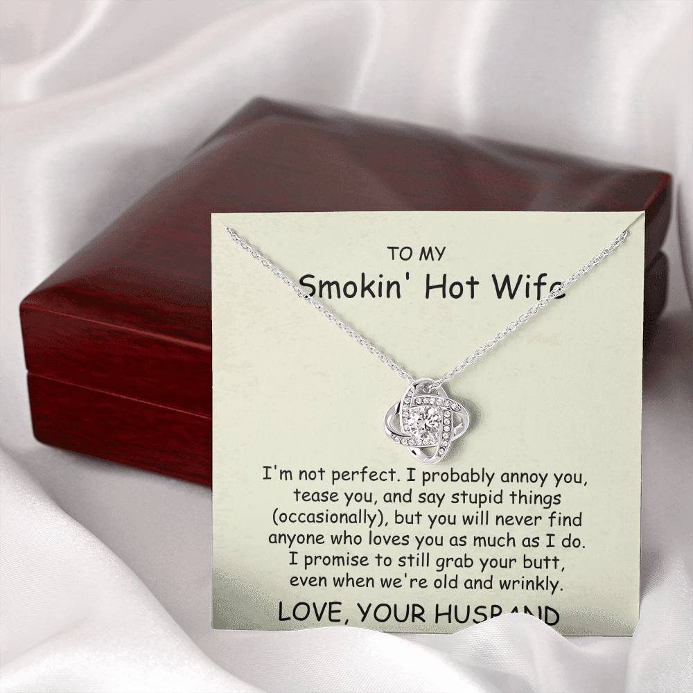 Smokin' Hot Wife - Love Knot Necklace