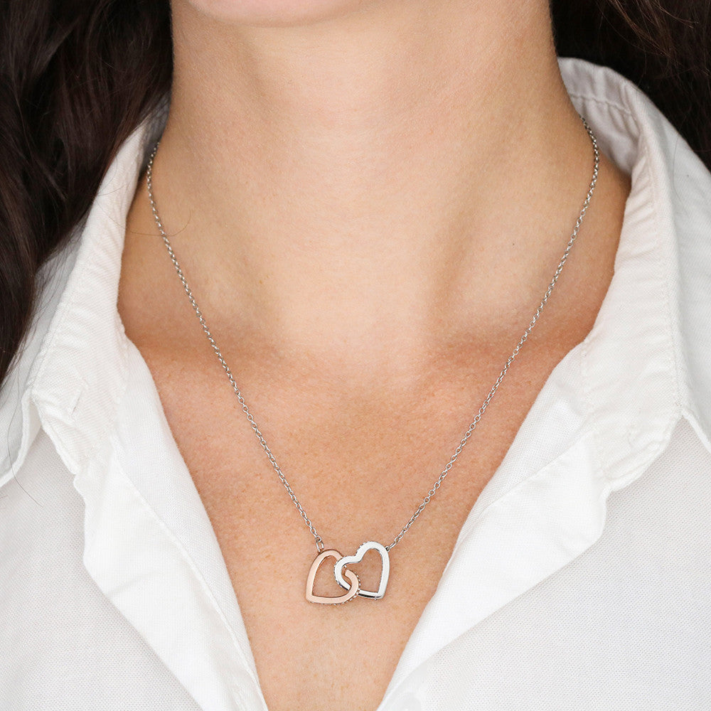 Mothers Day Gift For Mum - Double Heart Necklace