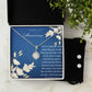 Eternal Hope Necklace + Clear CZ Earrings - Happy 1st Aniversary