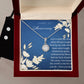 Eternal Hope Necklace + Clear CZ Earrings - Happy 1st Aniversary