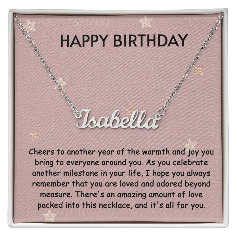 Perfect Birthday Gift - Custom Name Necklace