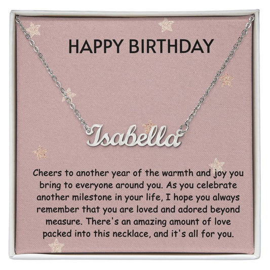 Perfect Birthday Gift - Custom Name Necklace