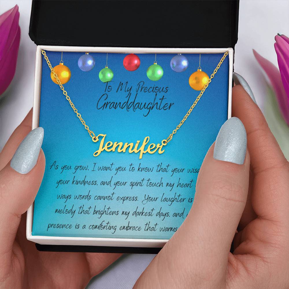 Name necklace - As You Grow Granddaughter