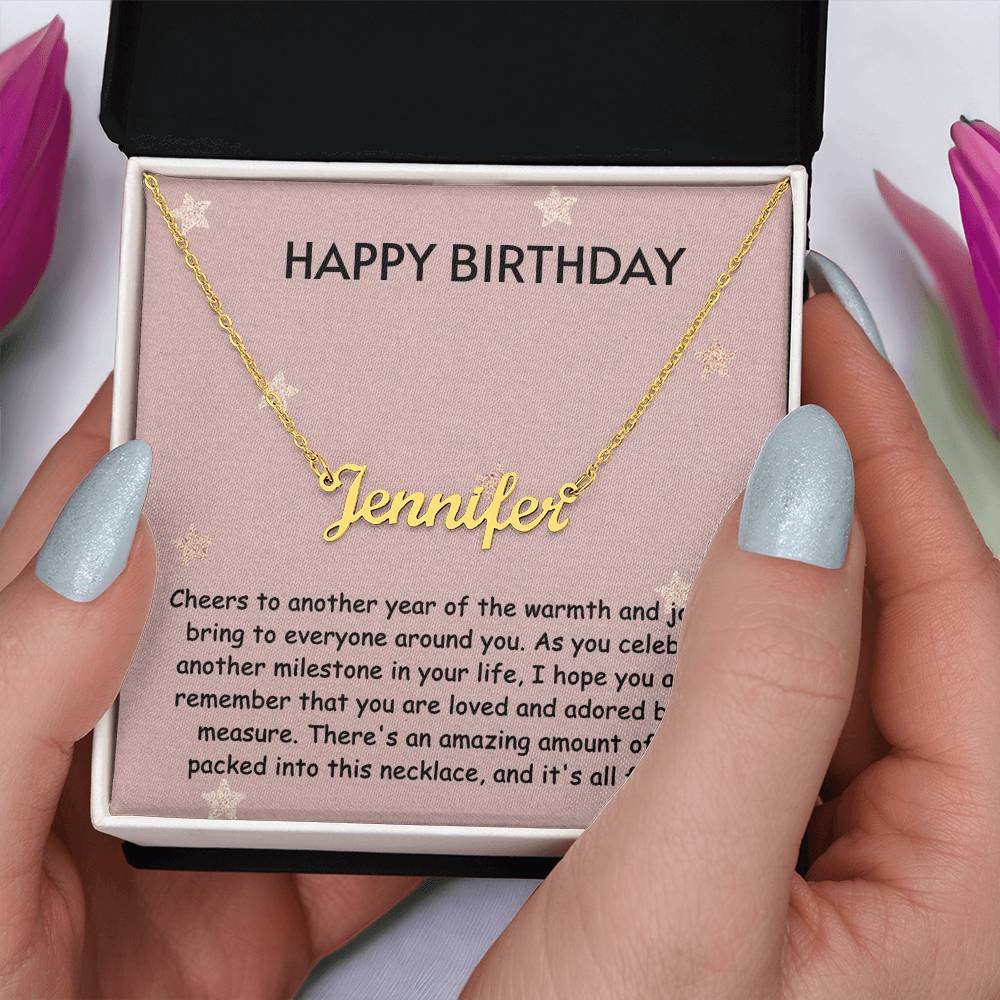 Perfect Birthday Gift - Custom Name Necklace