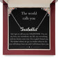 The World Calls you - Custom Name Necklace For Valentine's