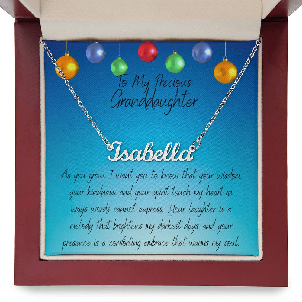 Name necklace - As You Grow Granddaughter