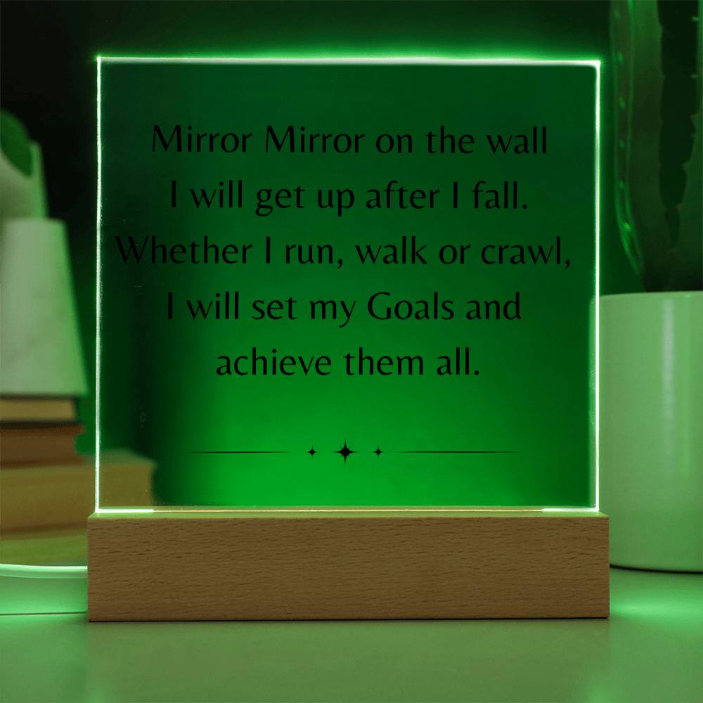 Self-Help Gift |  Motivational Acrylic Square Plaque