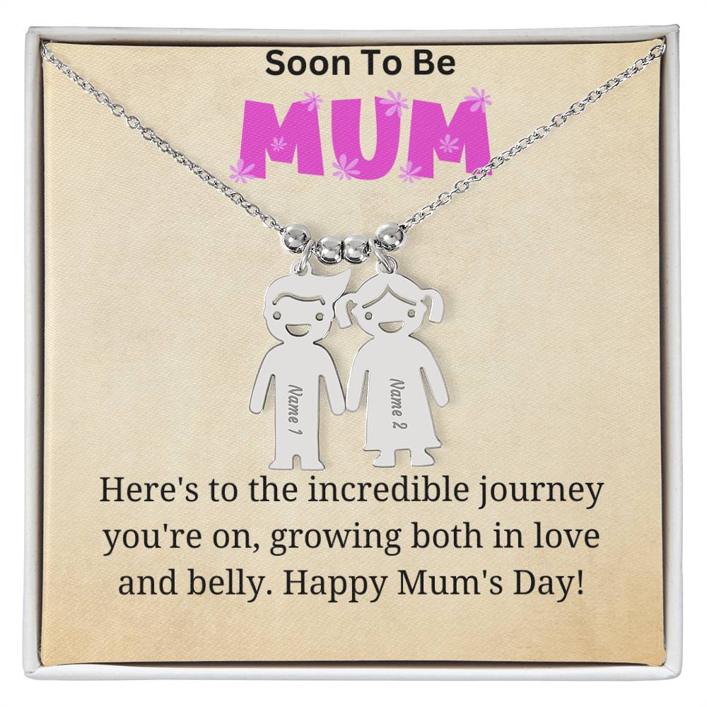 KId Charm Necklace - Incredible Journey for Mum to Be