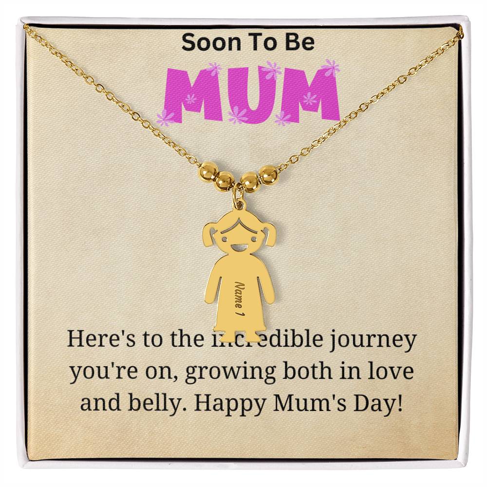 KId Charm Necklace - Incredible Journey for Mum to Be