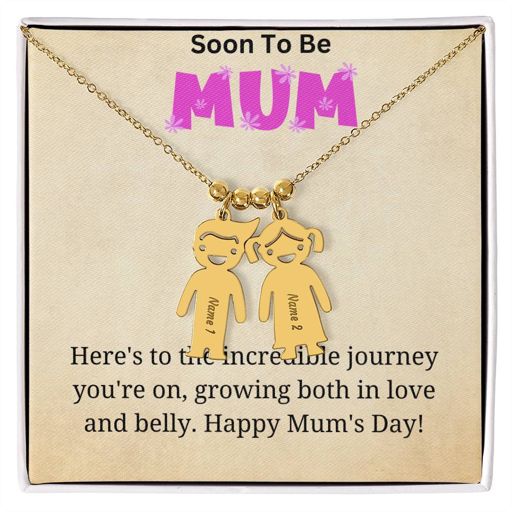 KId Charm Necklace - Incredible Journey for Mum to Be