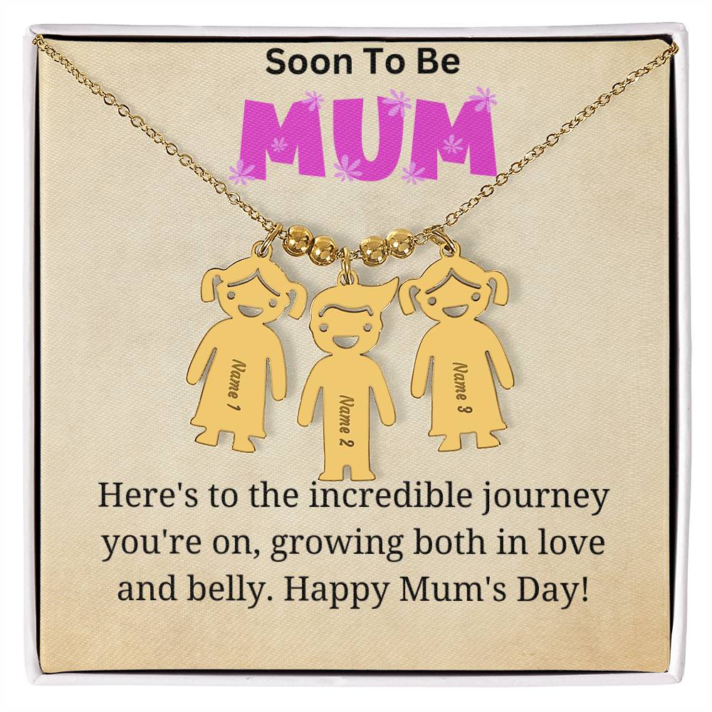 KId Charm Necklace - Incredible Journey for Mum to Be