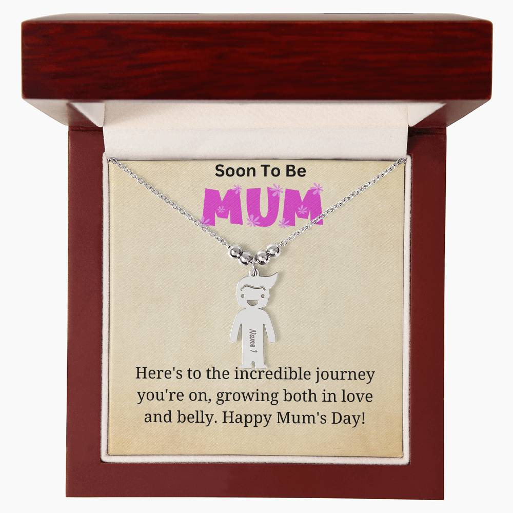 KId Charm Necklace - Incredible Journey for Mum to Be