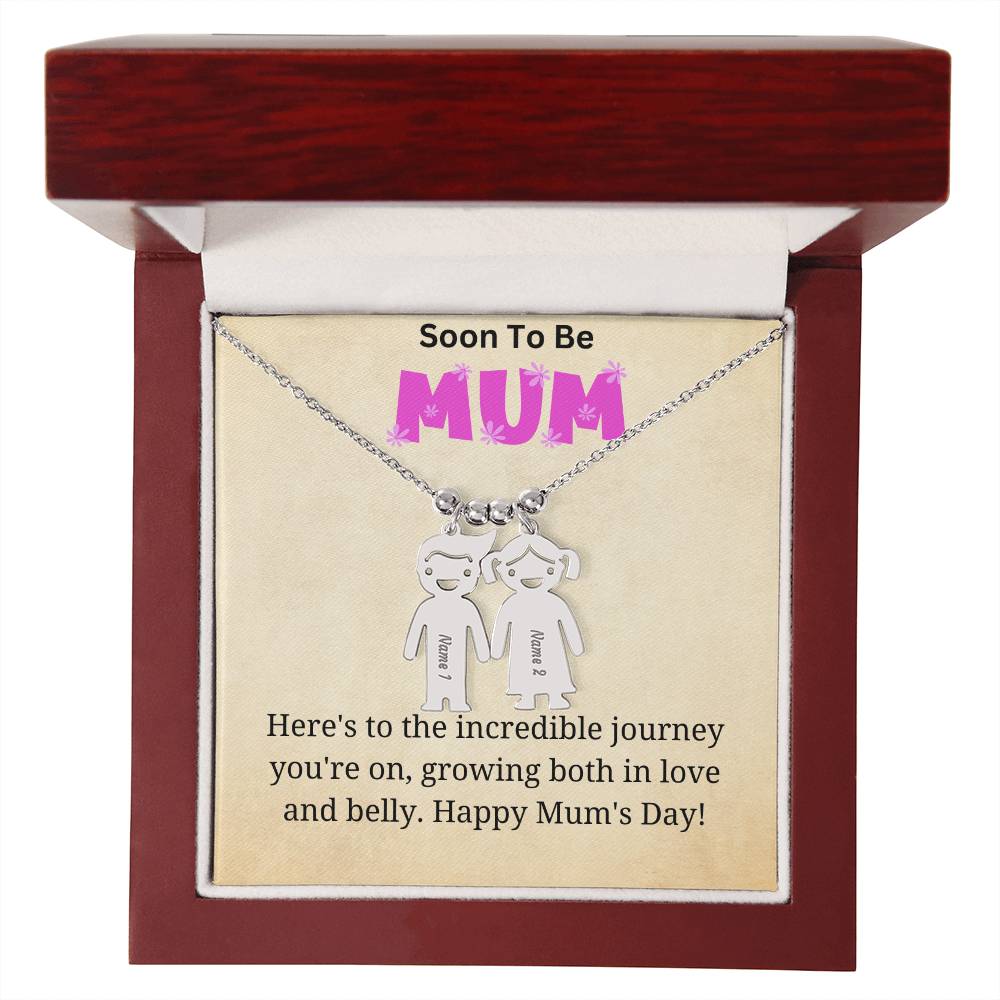 KId Charm Necklace - Incredible Journey for Mum to Be